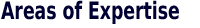 Areas of Expertise